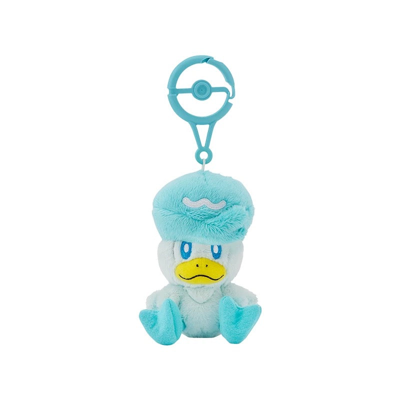 Japan Cartoon Pokemon Center Pokeball Keychain 8th & 9th Generation | Grookey Scorbunny Sobble Sprigatito Fuecoco Quaxly - Mascot Mini Plush Doll KawaiiGiftLand