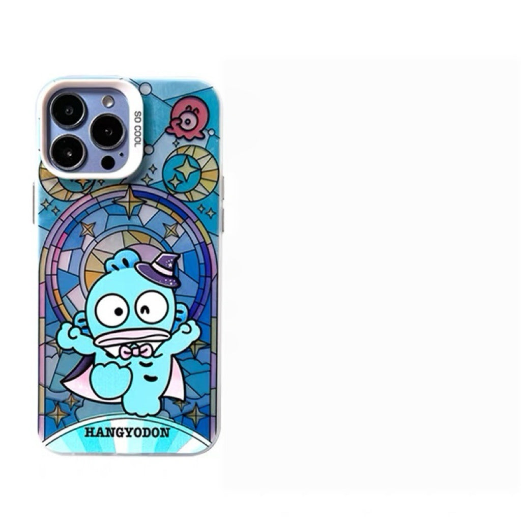 Japanese Cartoon Sanrio Magic Witch Laser Case | Hello Kitty My Melody Kuromi Cinnamoroll Pompompurin Hangydon Bad Badtz Maru 7 Styles - Phone Case Samsung Galaxy S26 S25 S24 S23 S22 S21 FE Ultra Edge