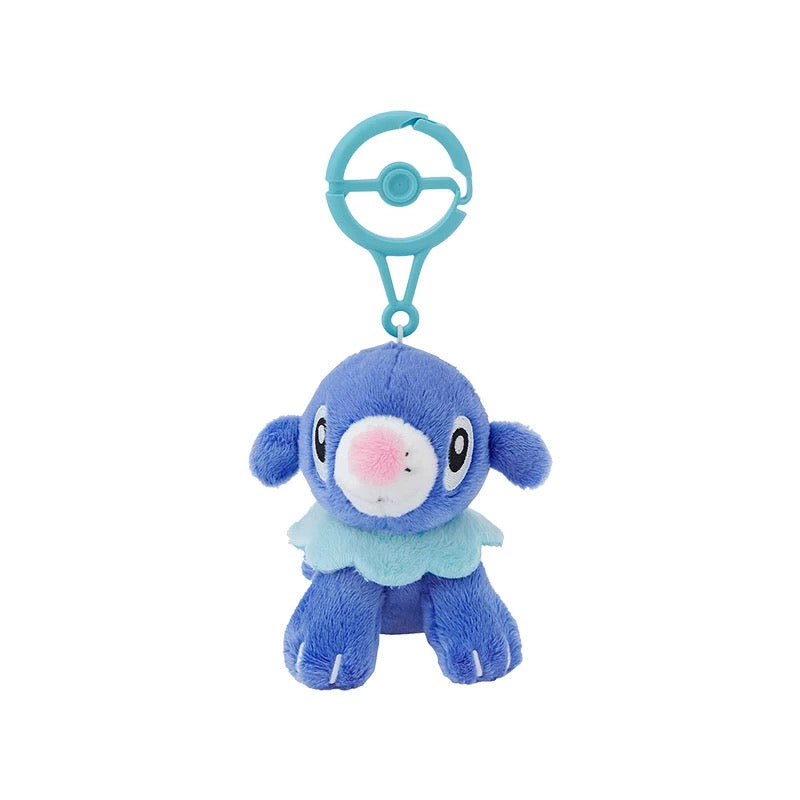 Japan Cartoon Pokemon Center Pokeball Keychain 6th & 7th Generation | Chespin Fennekin Froakie Rowlet Litten Popplio - Mascot Mini Plush Doll KawaiiGiftLand