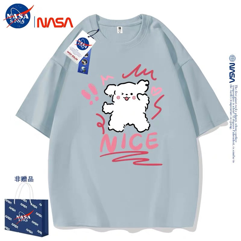 Cute Cartoon Doggie Maltese Puppy Style T-Shirt Series | Nice Wink Eyes Part2 - Kawaii Fashion Items for Child & Adult