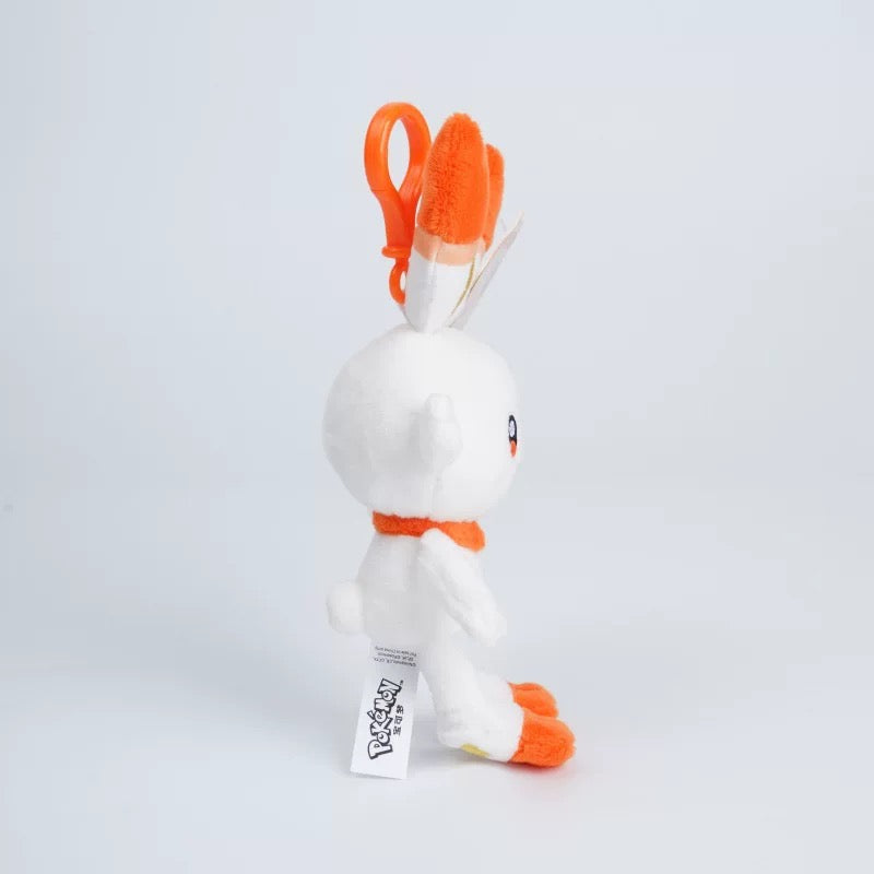 Japan Cartoon Pokemon Keychain | Scorbunny - Mascot Plush Doll  Kawaii Decoration KawaiiGiftLand