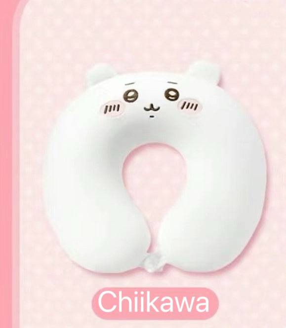 ChiiKawa X Miniso | ChiiKawa Hachiware Usagi Neck Pillow - Airplane Pillow Kawaii items Room Decoration KawaiiGiftLand