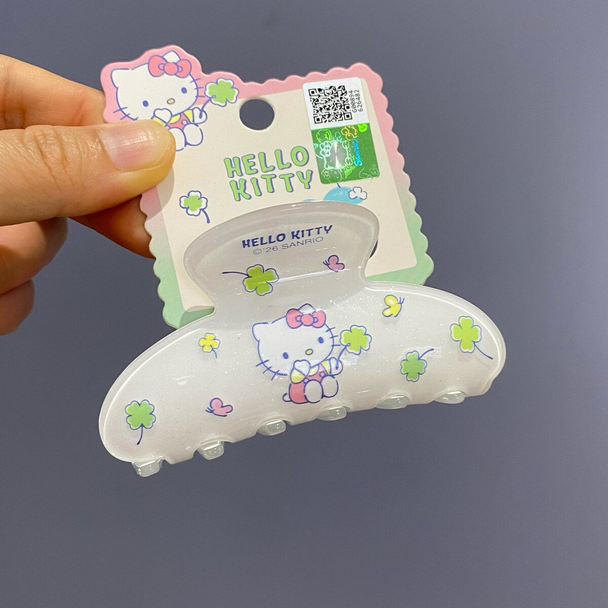 Cute cat acrylic medium claw clip 8.8cm