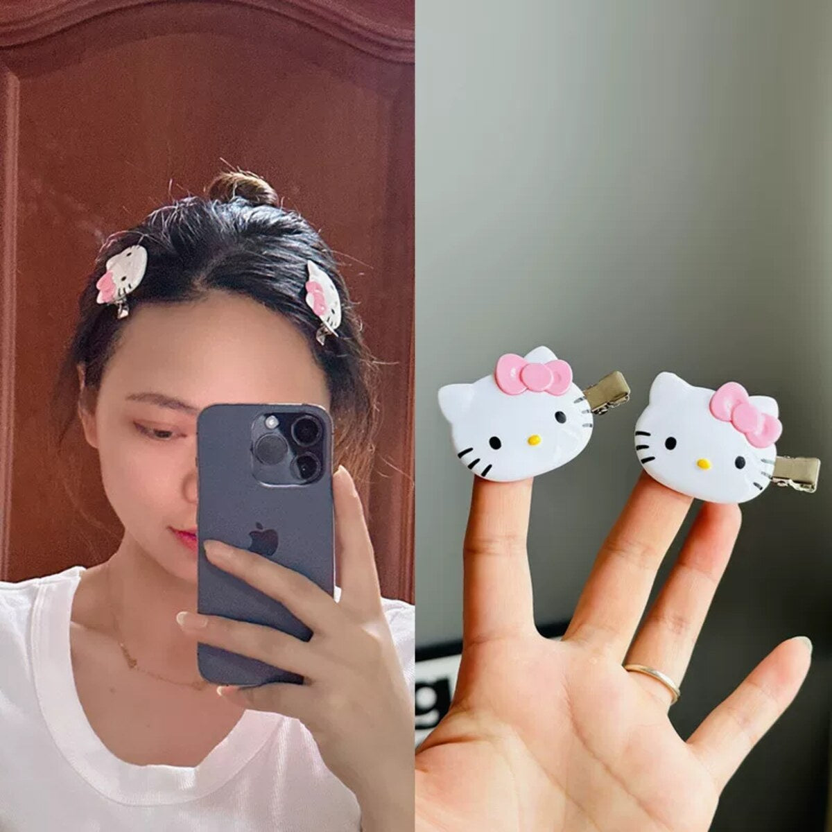 No-Crease Clips Pink Pair