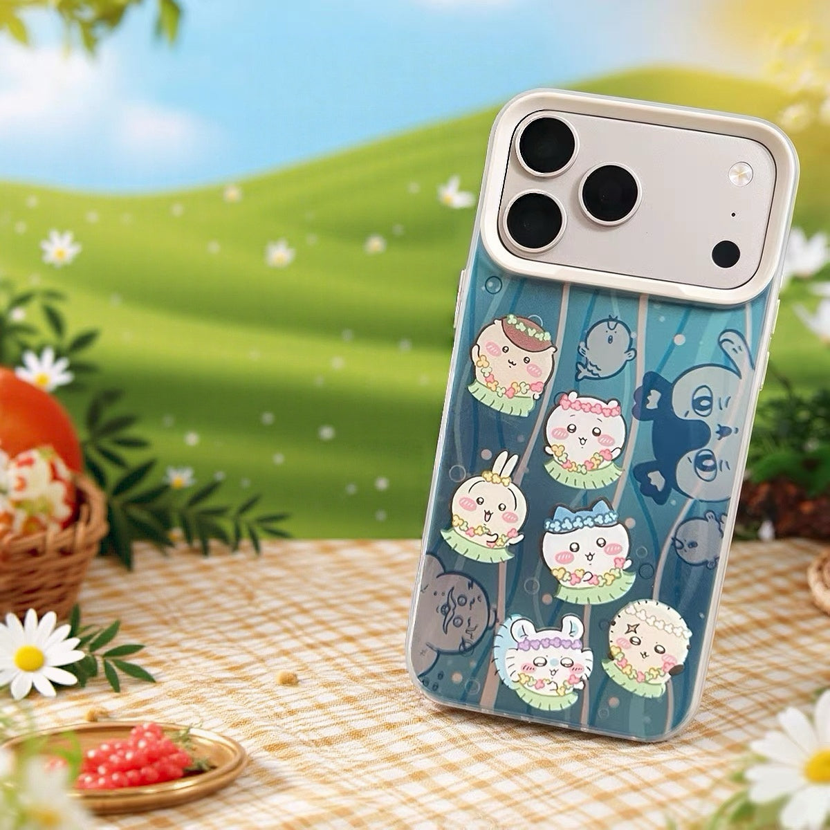 Japanese Cartoon ChiiKawa The Movie : The Secret Of The Mermaid Island Part 2 | Group & Siren 3 Styles - iPhone Case 11 12 13 14 15 16 16e 17 17e 18 Pro Promax