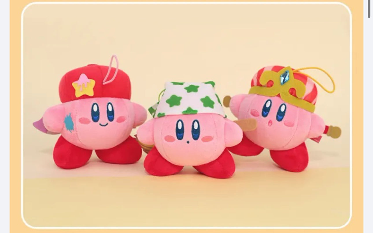 Kirby X Cute Studio | Kirby Character Series Plush Doll Keychain - Starkabi Poyo 11cm Kawaii items Room Decoration doll KawaiiGiftLand