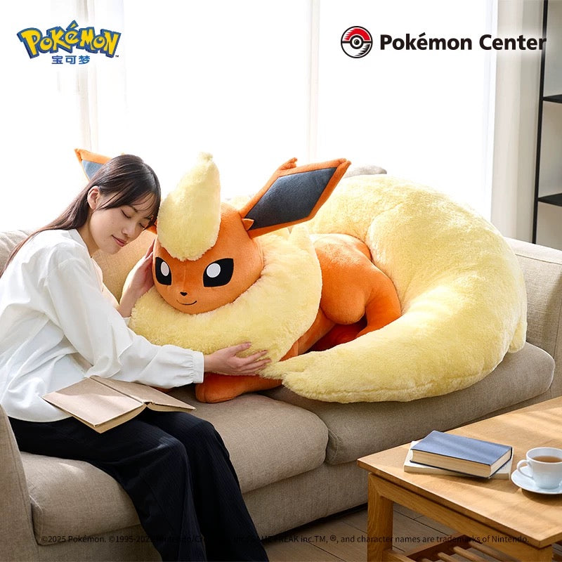 [Pre Order] Japan Cartoon Pokemon Center Eevee Evolution Evolve 1:1 Plush Doll | Vaporeon Jolteon Flareon - Super Giant Plush Doll  Kawaii Decoration KawaiiGiftLand