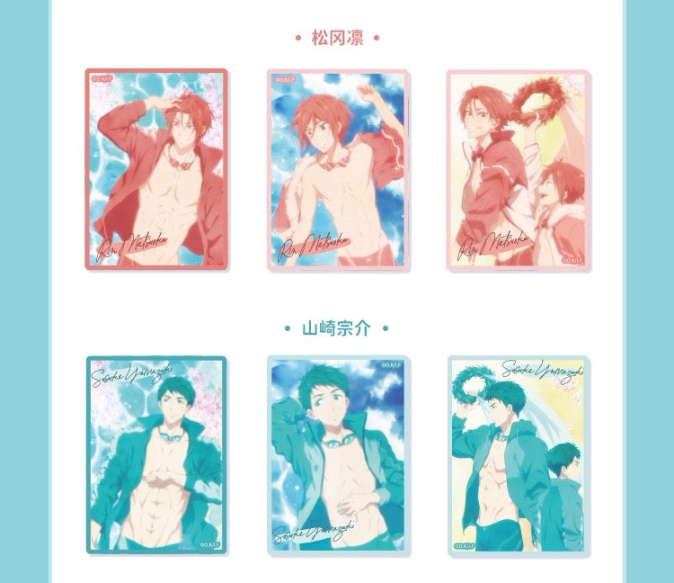 Japanese Anime Free! Iwatobi Swim Club Colourful Child & Teenage Series Card Part 2 | Haruka Makoto Rin Nagisa Rei Kirishima Sosuke - Cute Kawaii Item Blind Bag