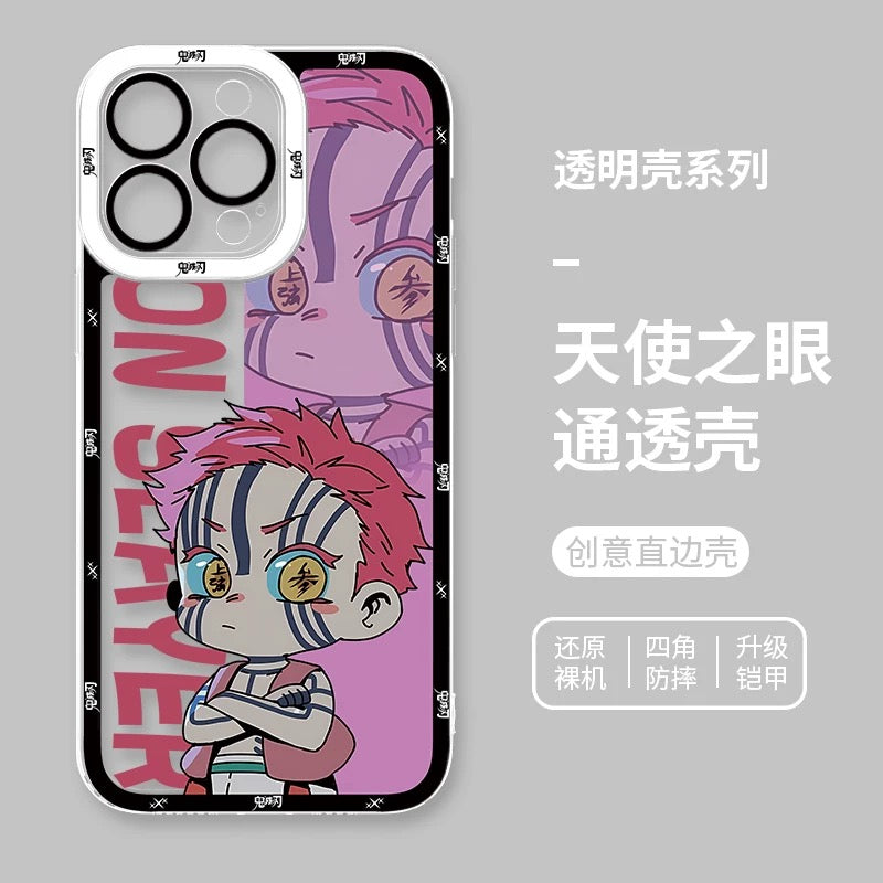 Japanese Anime Kimetsu no Yaiba Demon Slayer Cute Style | Kibutsuji Muzan Douma Akaza Hakuji Tokito Muichiro Inosuke - Phone Case Samsung Galaxy S26 S25 S24 S23 S22 S21 FE Ultra