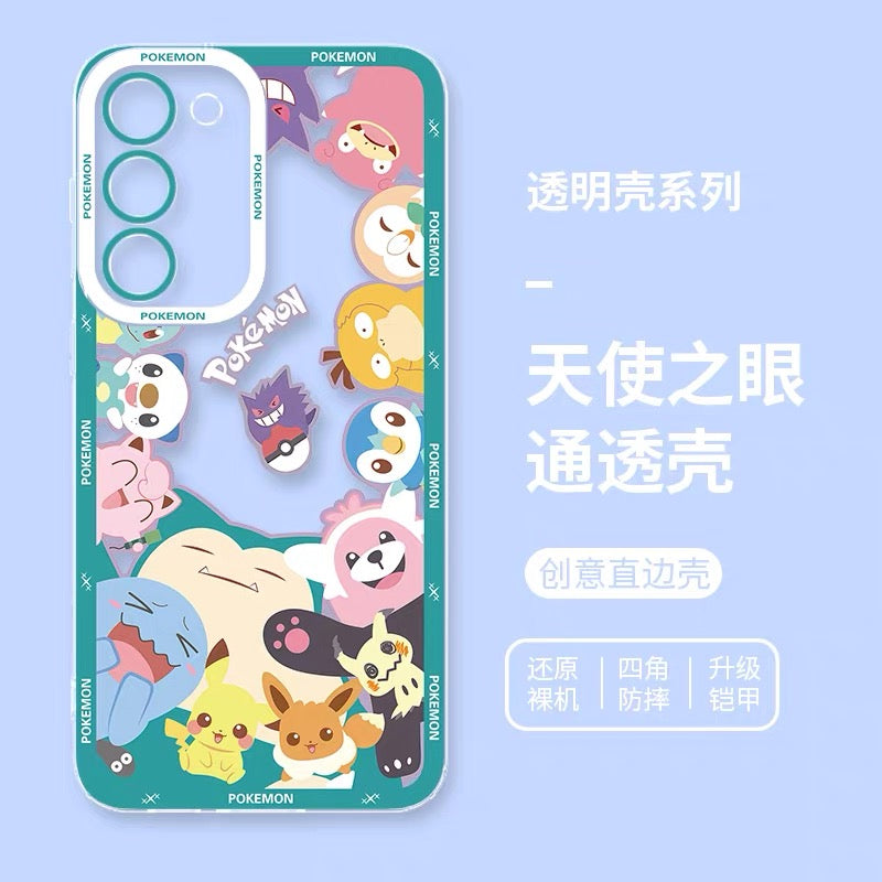 Japan Cartoon Pokemon Be with you Version | All Around you & Smile to you - Phone Case Samsung Galaxy S26 S25 S24 S23 S22 S21 FE Ultra Edge