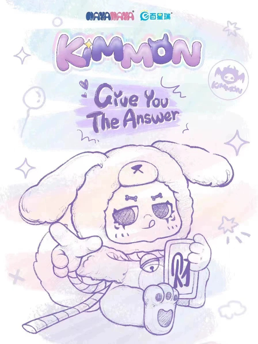 Fantasy Creatures NayaNaya KimMon Give You The Answer | Cat Dog Pig Hedgehog Bear Devil Angel - Collectable Toys Mystery Blind Box