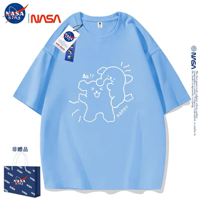 Cute Cartoon Doggie Maltese Puppy Style T-Shirt Series | Sweet Couple Part2 - Kawaii Fashion Items for Child & Adult