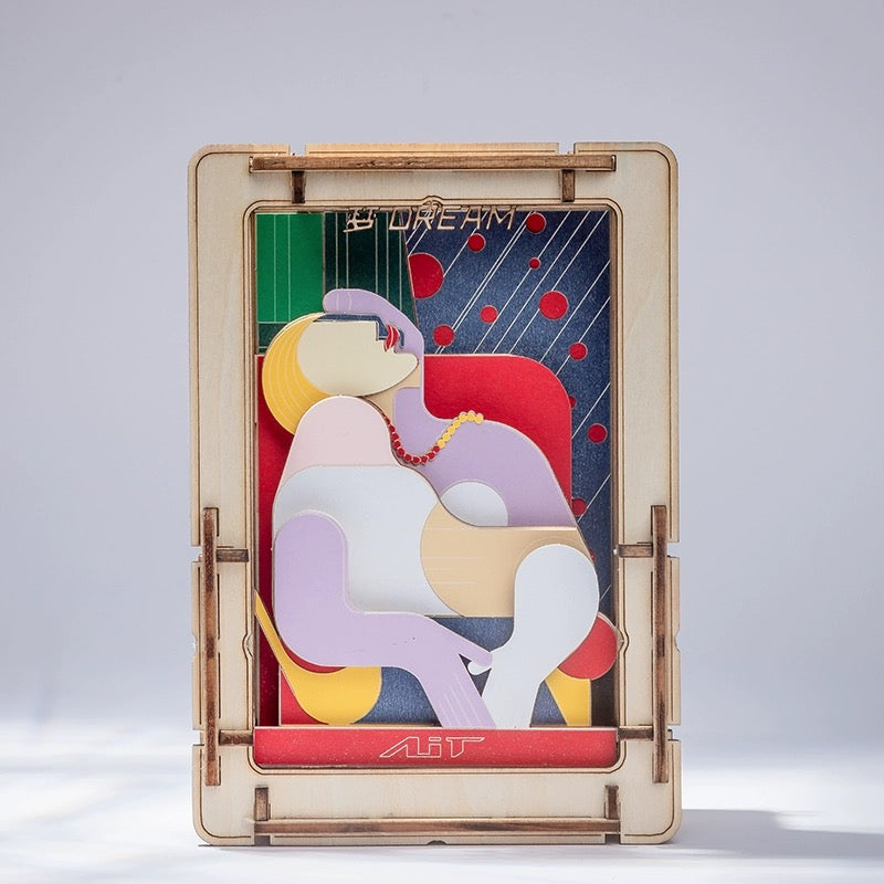 DIY Wooden Jigsaw Puzzle Multi-Purpose World Famous Paintings | Picasso Dream - Art Frame Home Decoration Gift
