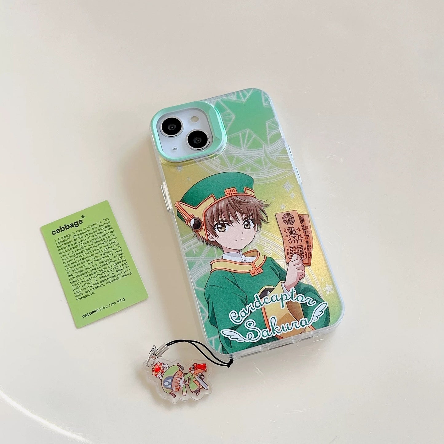 CardCaptorSakura Colourful Laser Case | Sakura & Syaoran Li - iPhone Case 7 8 PLUS SE2 XS XR X 11 12 13 14 15 16 Pro Promax 12mini 13mini KawaiiGiftLand