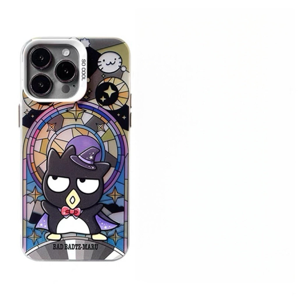 Japanese Cartoon Sanrio Magic Witch Laser Case | Hello Kitty My Melody Kuromi Cinnamoroll Pompompurin Hangydon Bad Badtz Maru 7 Styles - Phone Case Samsung Galaxy S26 S25 S24 S23 S22 S21 FE Ultra Edge