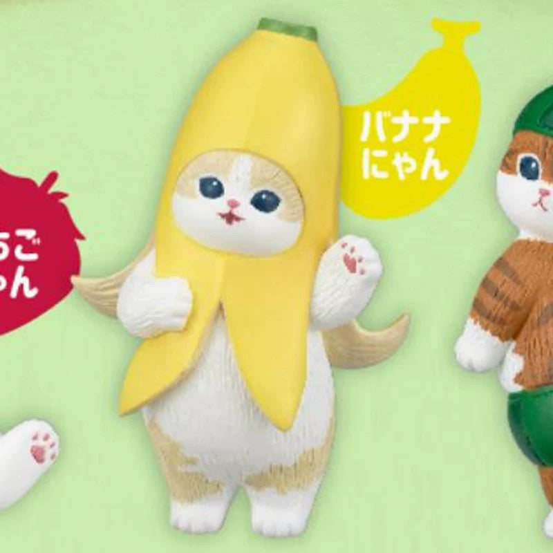 Japan Kitan Club Sanrio Mofusand Fruit Part 1 | Pineapple Pear Dragon Fruit Banana Watermelon - Full Set of 5 KawaiiGiftLand