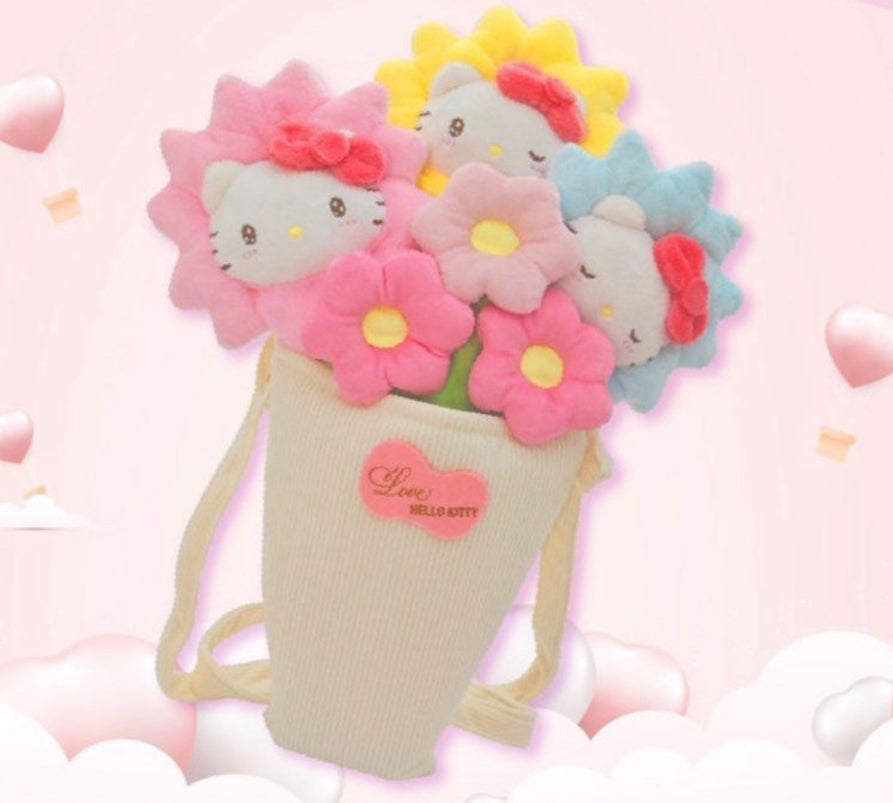 Sanrio x 7-11 Valentine Limited Edition | Hello Kitty Pastel Flowers Bouquet Bag Gift Box - Valentine Wedding Gift