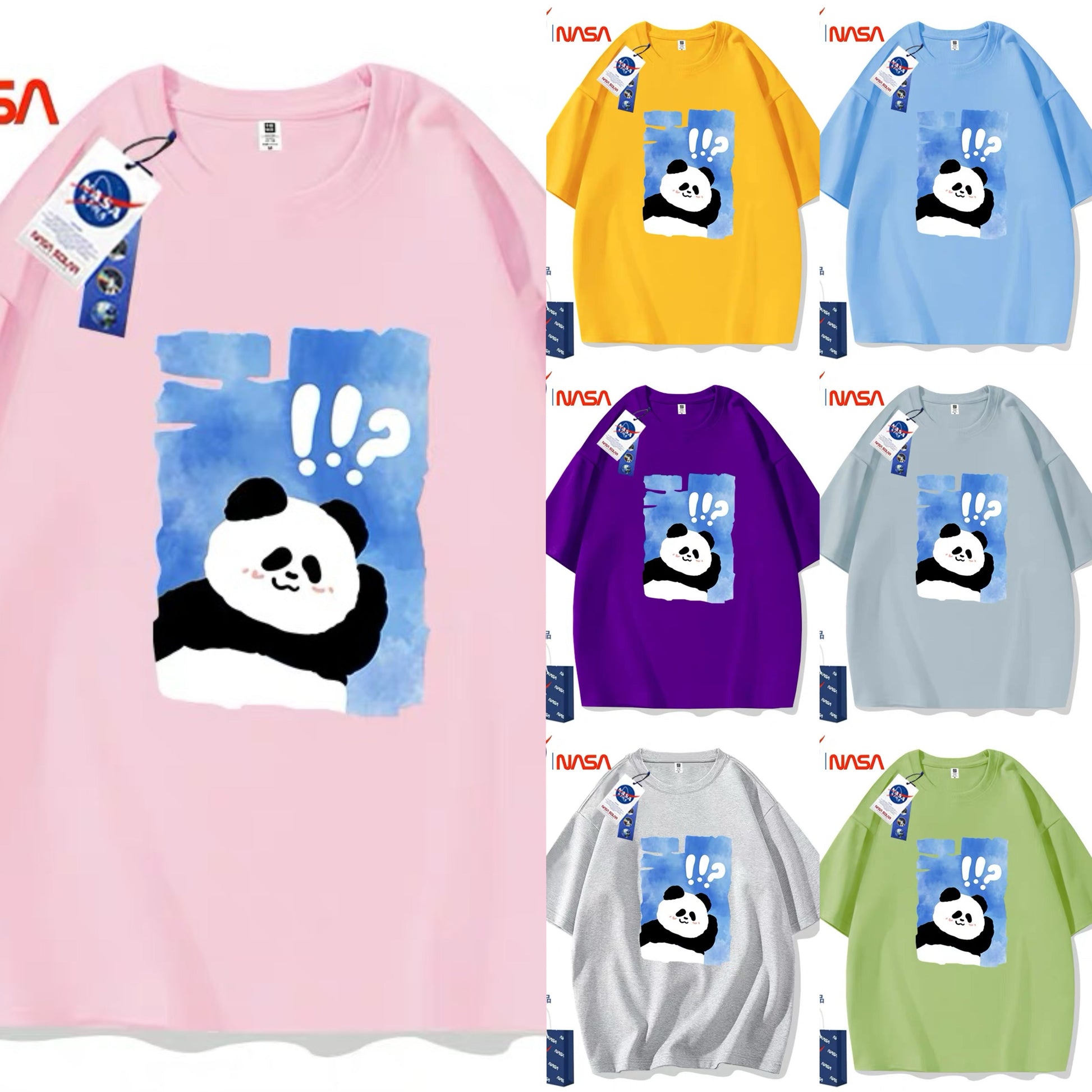Cute Animals Panda Style T-Shirt Series | Panda Finds You Part2 - Kawaii Fashion Items for Child & Adult