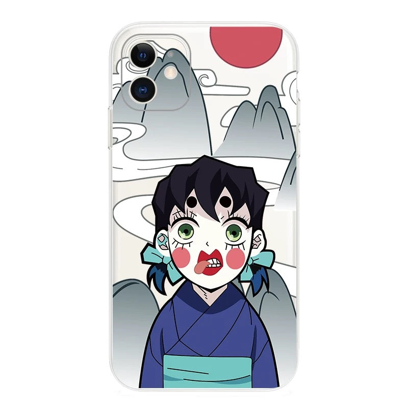 Japanese Anime Kimetsu no Yaiba Demon Slayer Girl Look | Tanjiro Zenitsu  Inosuke - iPhone Case 7 8 PLUS SE2 XS XR X 11 12 13 14 Pro Promax 12mini 13mini KawaiiGiftLand
