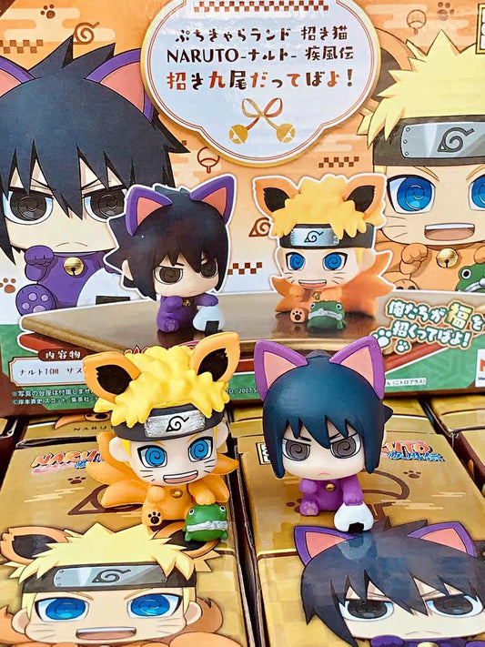 MegaHouse X Naruto Ninja Special Edition | Naruto Shippuuden Maneki Version Kurama Naruto Lucky Cat Sasuke - Figure Collectable Toys