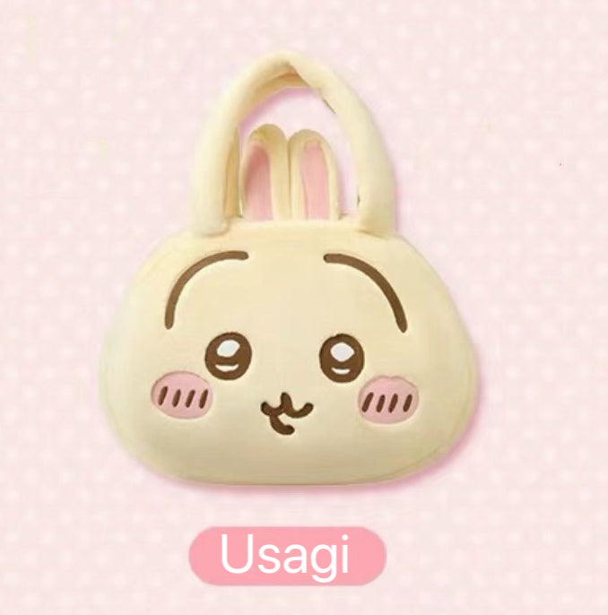 ChiiKawa X Miniso | ChiiKawa Hachiware Usagi Big Head Plush Bag - Kawaii items Room Decoration KawaiiGiftLand