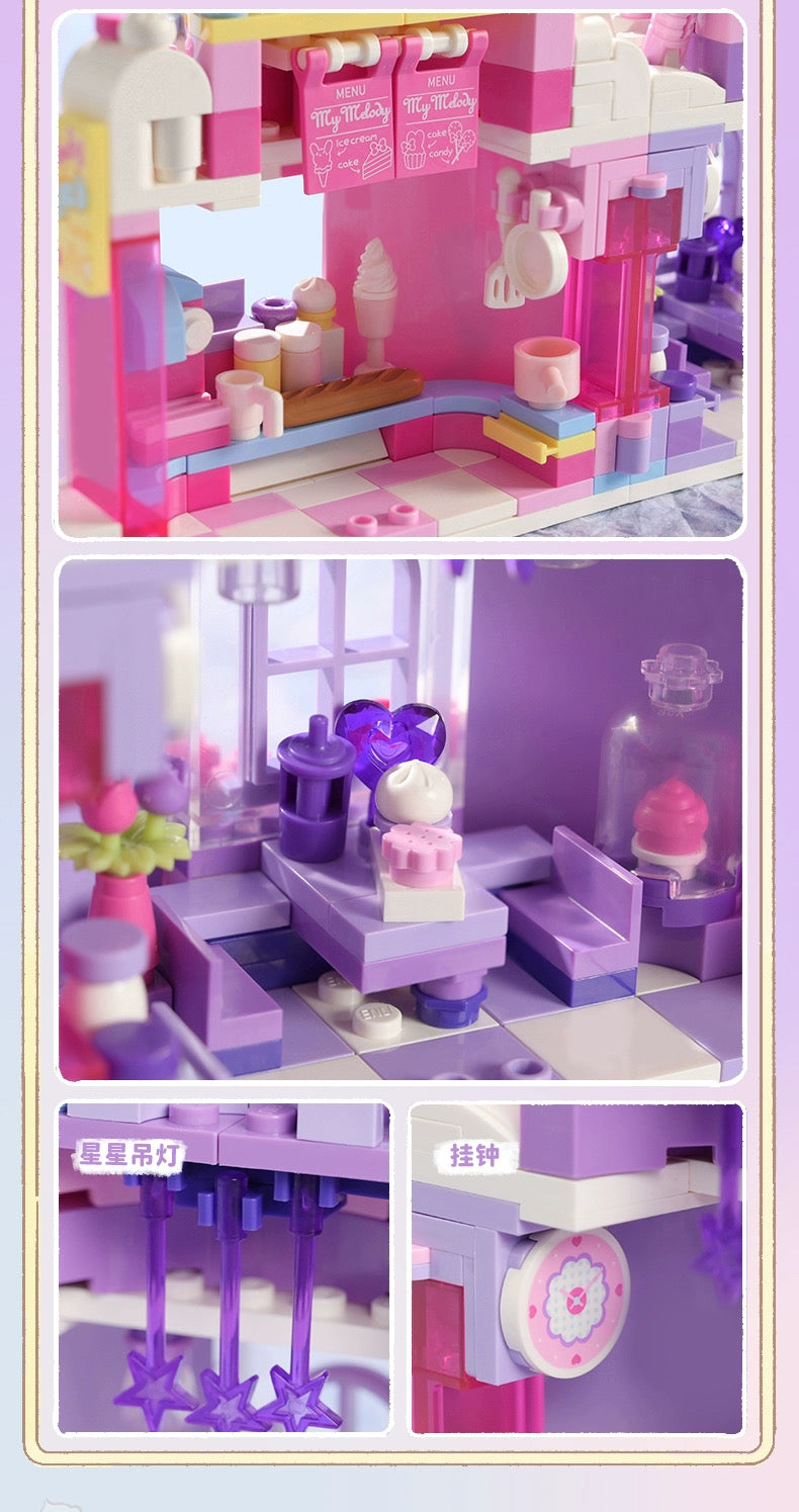 Sanrio My Melody & Kuromi Sweets Dessert Shop - Building Blocks Toy Collections KawaiiGiftLand