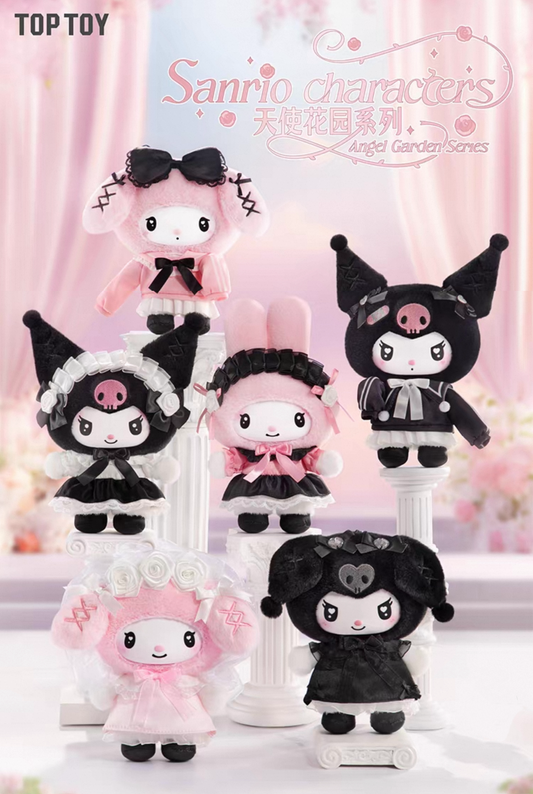 TopToy Sanrio Characters Angel Garden Series | My Melody & Kuromi - Collectable Toys Mystery Blind Box