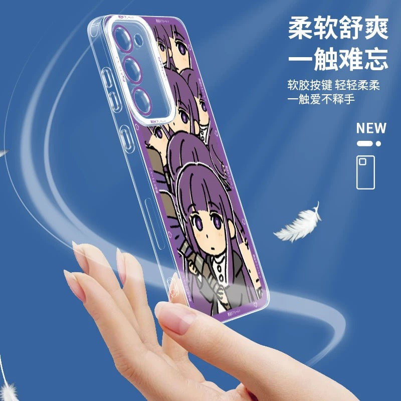 Japanese Anime FRIEREN Cute Drawing Full Screen Style | Frieren Himmel Fern Stark 4 Styles - Phone Case Samsung Galaxy S26 S25 S24 S23 S22 S21 FE Ultra