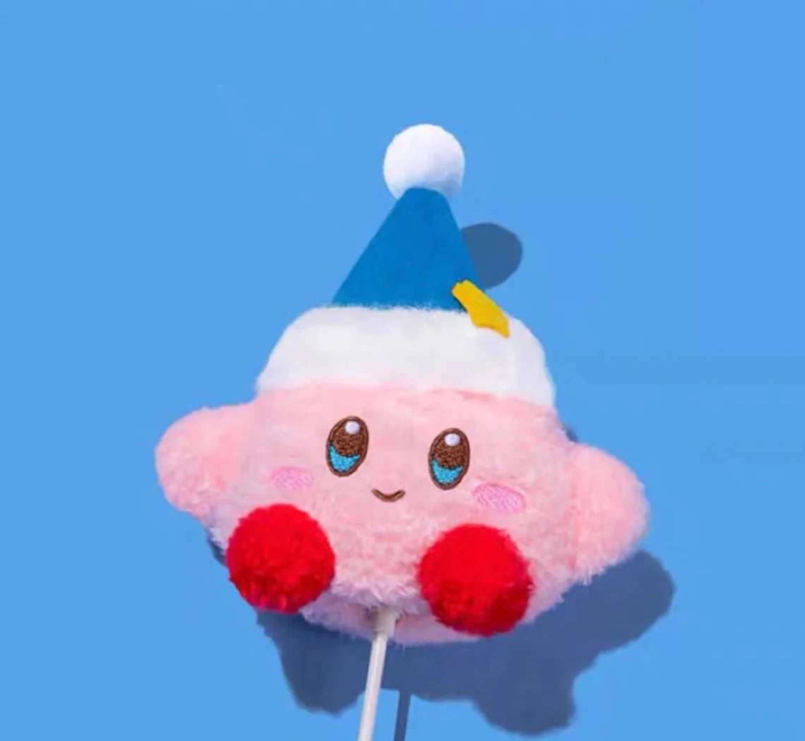 Japanese Cartoon Pink Monster Starkabi with Blue Hat Plush Doll Style AirPods AirPodsPro AirPods3 AirPods4 Case KawaiiGiftLand