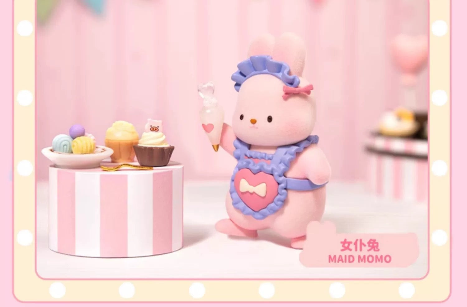 Momo with Bunny Kawaii Lovely Characters | Momo Bunny Anniversary - Toy Collection Mystery Blind Box KawaiiGiftLand