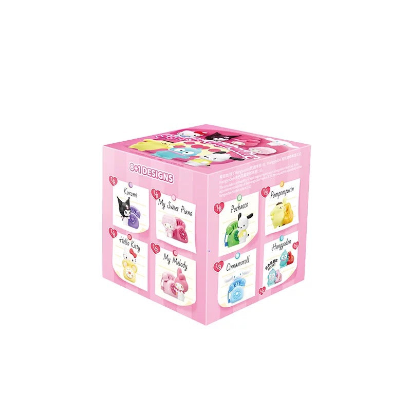 Sanrio Characters with Telephone Mini Box Series | Hello Kitty My Melody Piano Kuromi Cinnamoroll Pompompurin Pochacco Hangyodon - Kawaii Collectable Toys Toy Collection KawaiiGiftLand