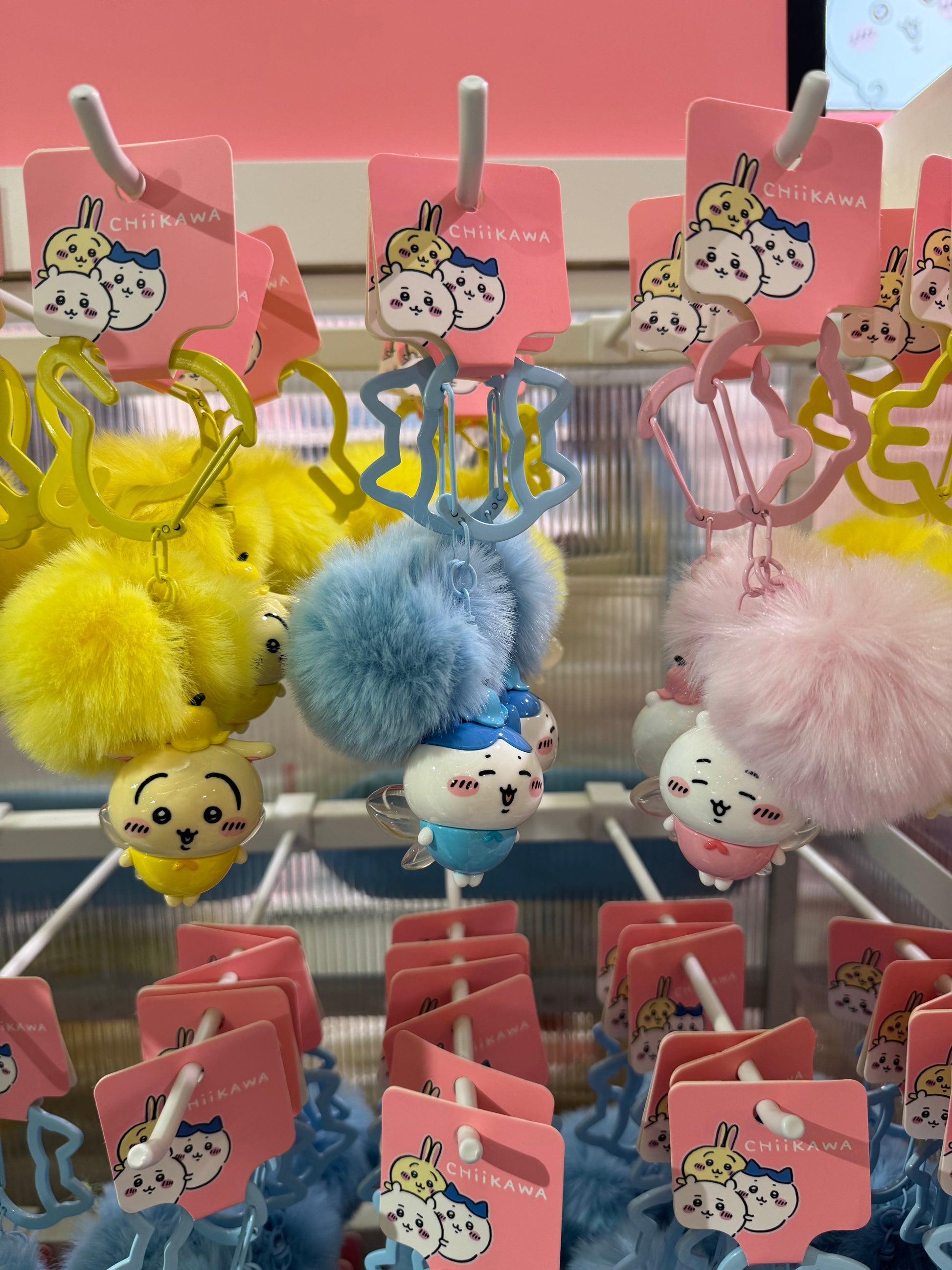 ChiiKawa X Miniso | ChiiKawa Hachiware Usagi Flower Fairy Light Pom Keychain - Kawaii Doll Keychain KawaiiGiftLand