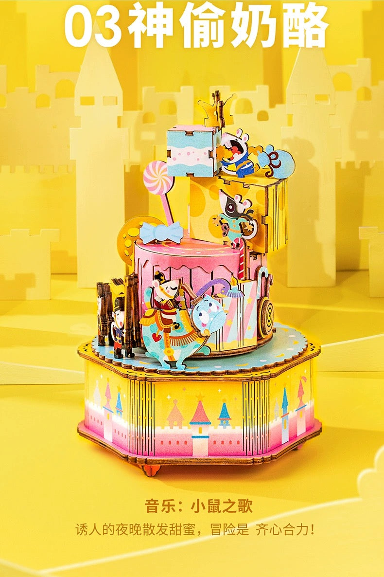 Craft Kits Wooden Music Box | Mystery Night Dreams - DIY Handmade Mini World Miniature Gift