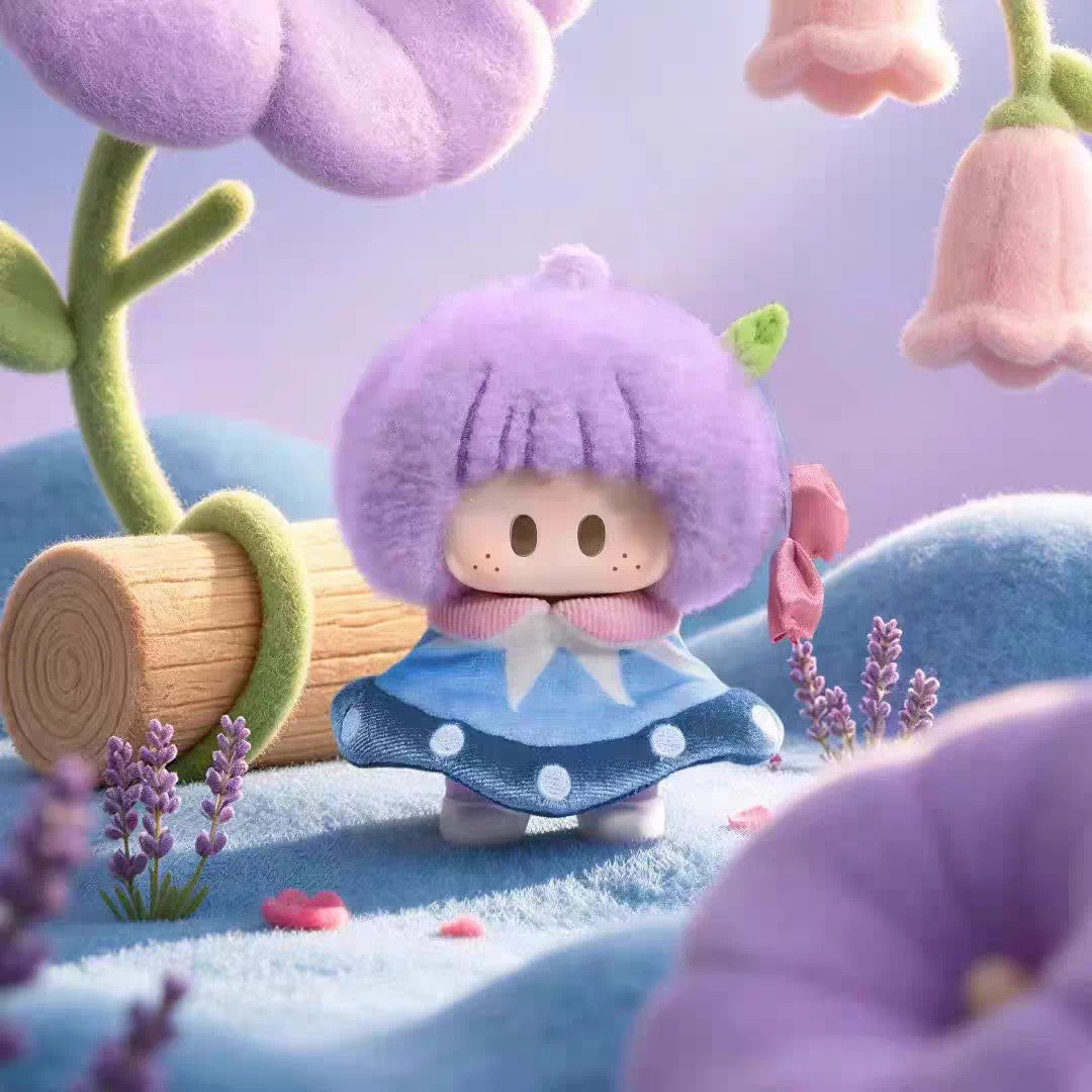 YOYO Chan 인형 | Yoyo Meadow PomPom Garden - 플러시 비닐 키체인 목걸이 블라인드 박스