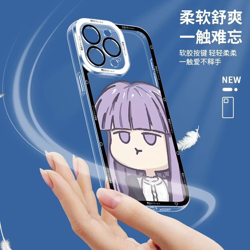 Japanese Anime FRIEREN Cute Style | Frieren Fern Himmel 3 Styles - iPhone Case PLUS SE2 XS XR X 11 12 13 14 15 16 16e 17 17e Pro Promax 12mini 13mini