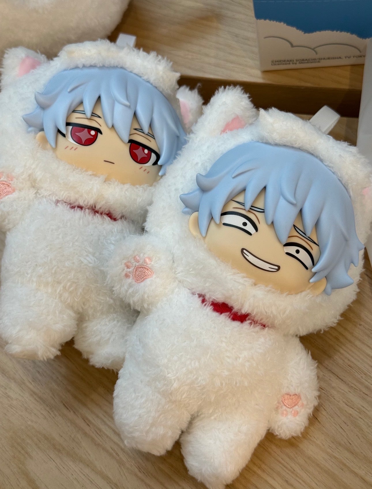 Top Toy X Gintama Part 1 Series SofuNui | Gintoki Kagura Shinpachi Sougo Kotarou Toushirou - Vinyl Face Plush Doll Figure Keychain Collectable Toys Mystery Blind Box
