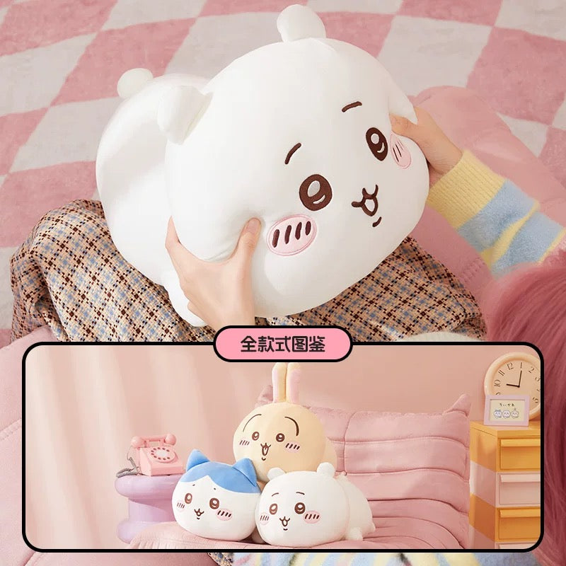 ChiiKawa X Miniso | ChiiKawa Hachiware Usagi Giant Laying Down Doll - Kawaii Doll Plush Cute Doll Decoration KawaiiGiftLand