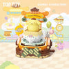 Top Toy x Sanrio Colorful Amusement Park Fair Rides | Pompompurin Fun Rotary Coffe Cup Teacup - Building Blocks Toy Collections