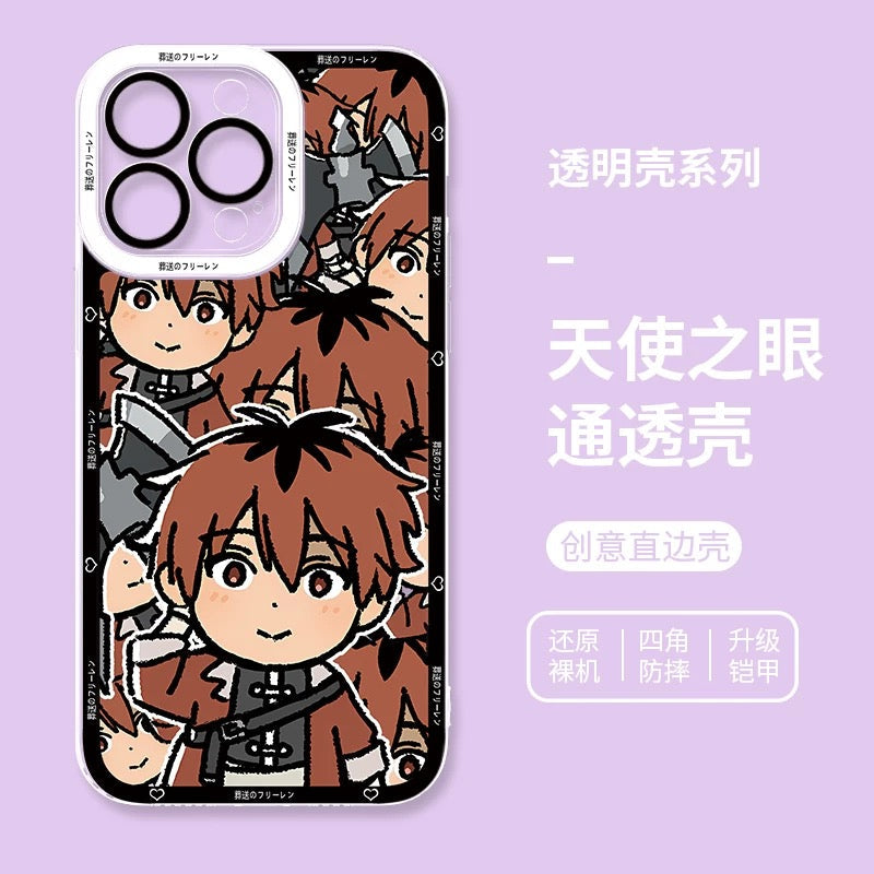 Japanese Anime FRIEREN Cute Drawing Full Screen Style | Frieren Himmel Fern Stark 4 Styles - iPhone Case PLUS SE2 XS XR X 11 12 13 14 15 16 16e 17 17e Pro Promax 12mini 13mini