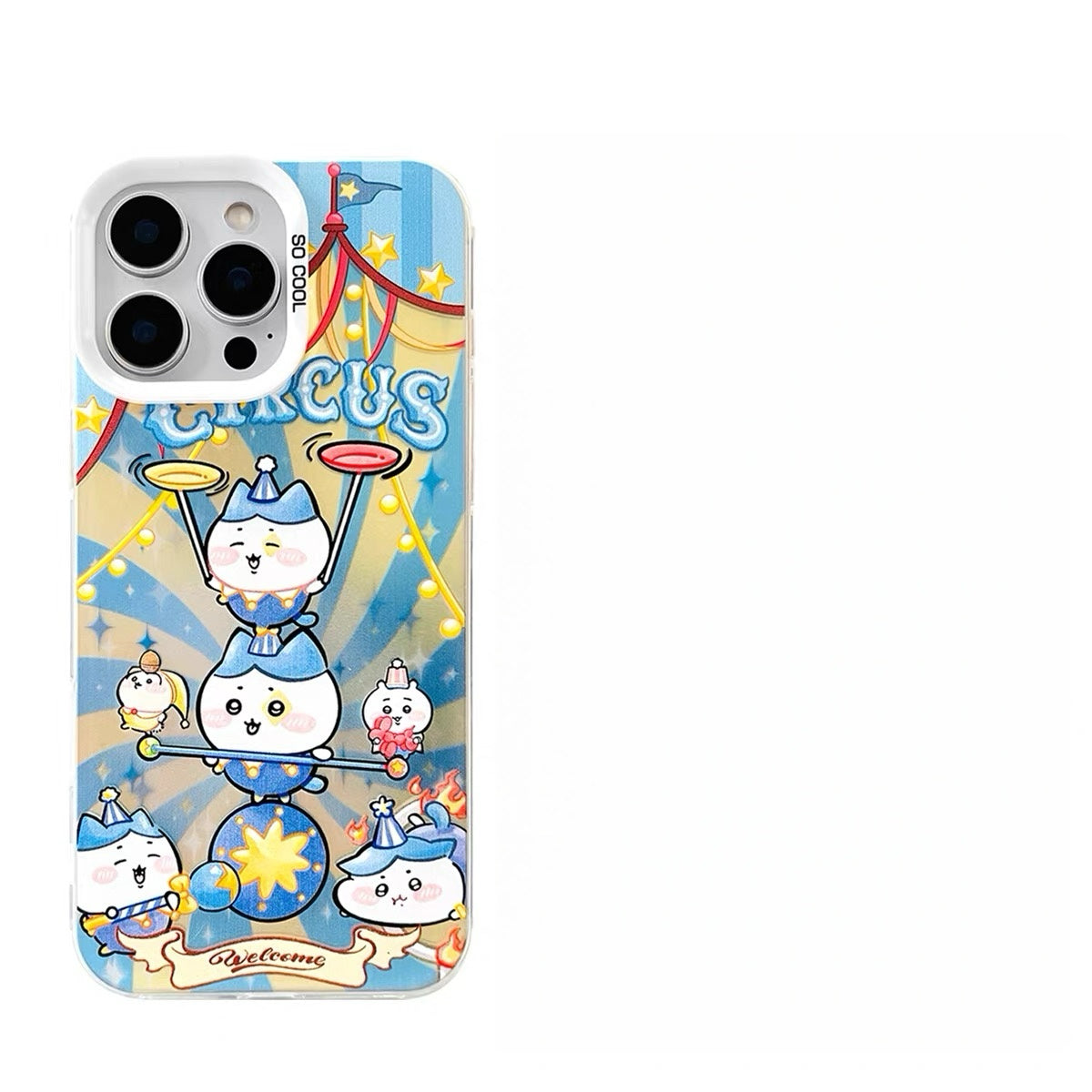 Japanese Cartoon ChiiKawa Circus Laser Case | ChiiKawa Hachiware Usagi Momonga - Phone Case Samsung Galaxy S26 S25 S24 S23 S22 S21 FE Ultra Edge