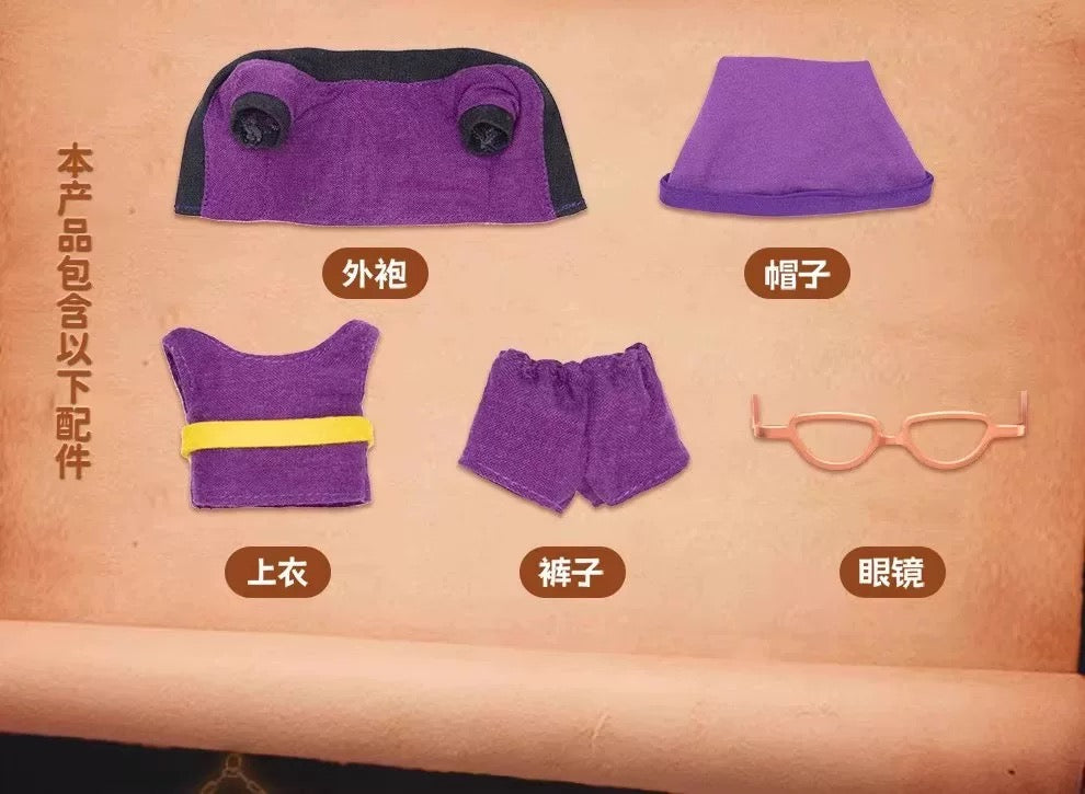 GONG x Harry Magical School Wizard Witch Push Doll | Magical School Characters - Cute Kawaii Mini Doll Can Change Outfits Mystery Blind Box