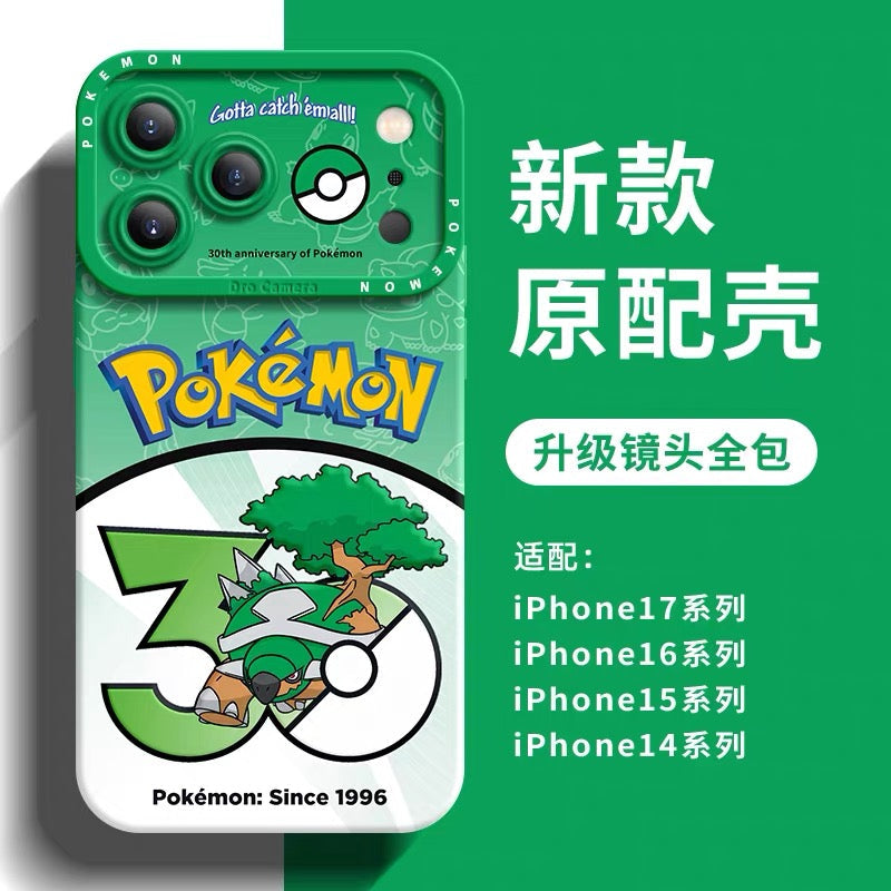 Japanese Cartoon Pokemon Silicone Case Pokemon 30 Anniversary Version Part16 | Torterra Infernape Empoleon Garchomp Lucario Gallade Gliscor Weavile 8 Styles - Phone Case Samsung Galaxy S26 S25 S24 S23 FE Ultra Edge