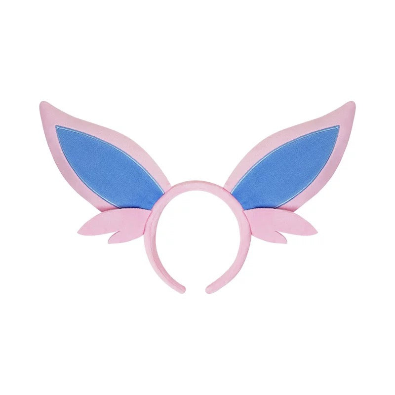 Japan Cartoon Pokemon Eevee Evolution Series Cute Headband | Eevee Vaporeon Jolteon Flareon Espeon Umbreon Leafeon Glaceon Sylveon - Evolve Anime Collectable Kawaii Makeup Facial Hairband