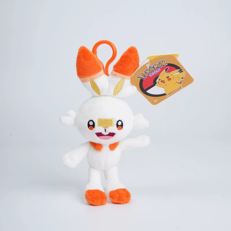 Japan Cartoon Pokemon Keychain | Scorbunny - Mascot Plush Doll  Kawaii Decoration KawaiiGiftLand