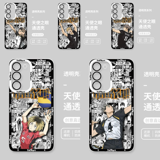 Japanese Anime Haikyu!! Comic with Anime Style | Akashi Atsumu Osamu Kenma Bokuto - Phone Case Samsung Galaxy S25 S24 S23 S22 S21 FE Ultra Edge
