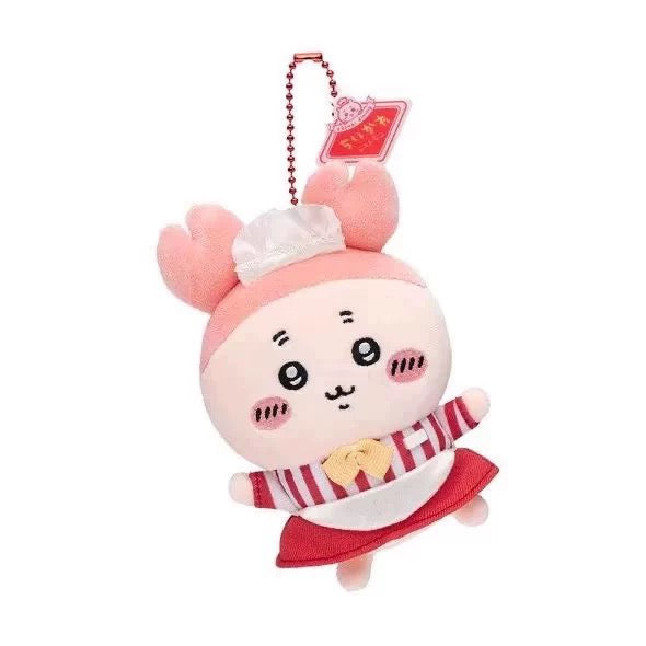 Free Gift : Japan ChiiKawa Restaurant Serise | ChiiKawa Hachiware Usagi Momonga Kurimanju Rakko Shisa Crab - Mini Plush Doll 10cm Keychain KawaiiGiftLand