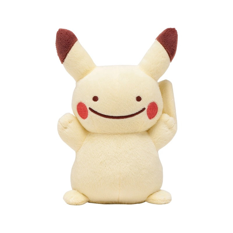 Japan Cartoon Pokemon Center Ditto Crossover | Pikachu Charmander Squirtle Bulbasaur Clefairy Pippi - Mascot Plush Doll Mini Plush Doll Keychain KawaiiGiftLand