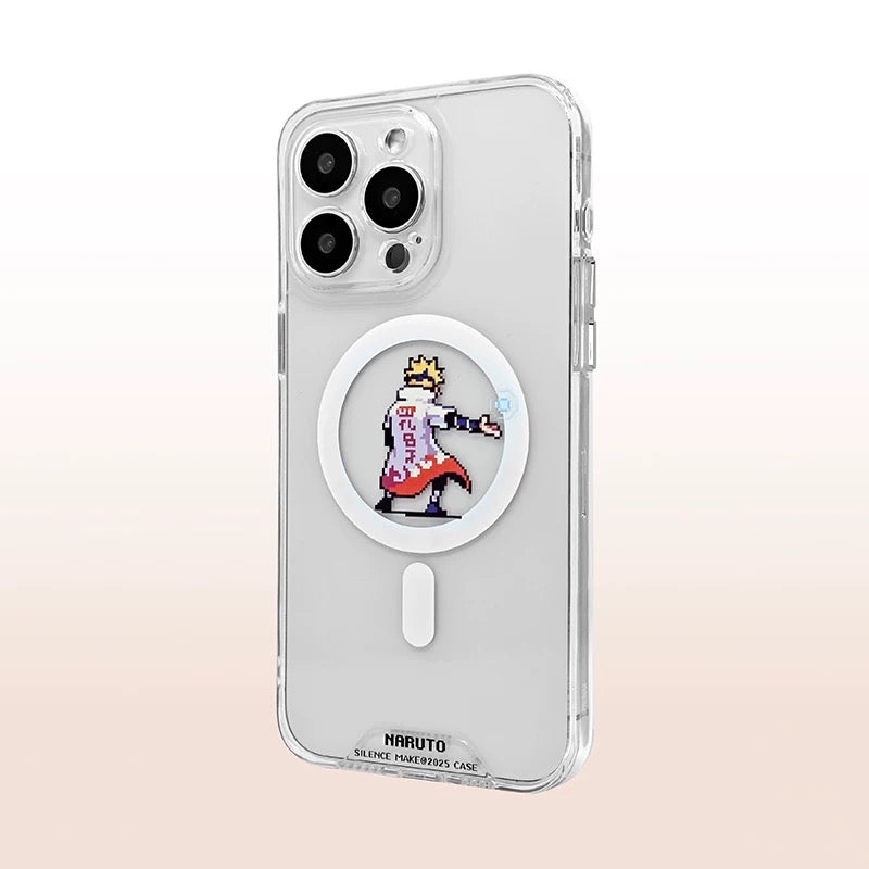 Japanese Anime Naruto Ninja | Magnetic Clean Case Namikaze Minato - iPhone Case PLUS 12 13 14 15 16 16e Pro Promax