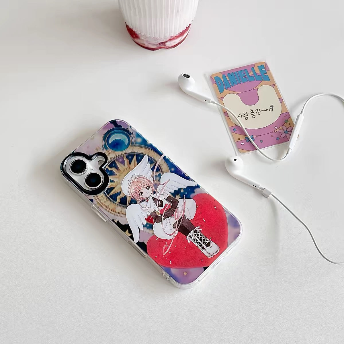 CardCaptorSakura Retro Comic Laser Case | ชุดคอสเพลย์สไตล์ราชินีและนางฟ้า - เคสโทรศัพท์ Samsung Galaxy S26 S25 S24 S23 S22 S21 FE Ultra Edge