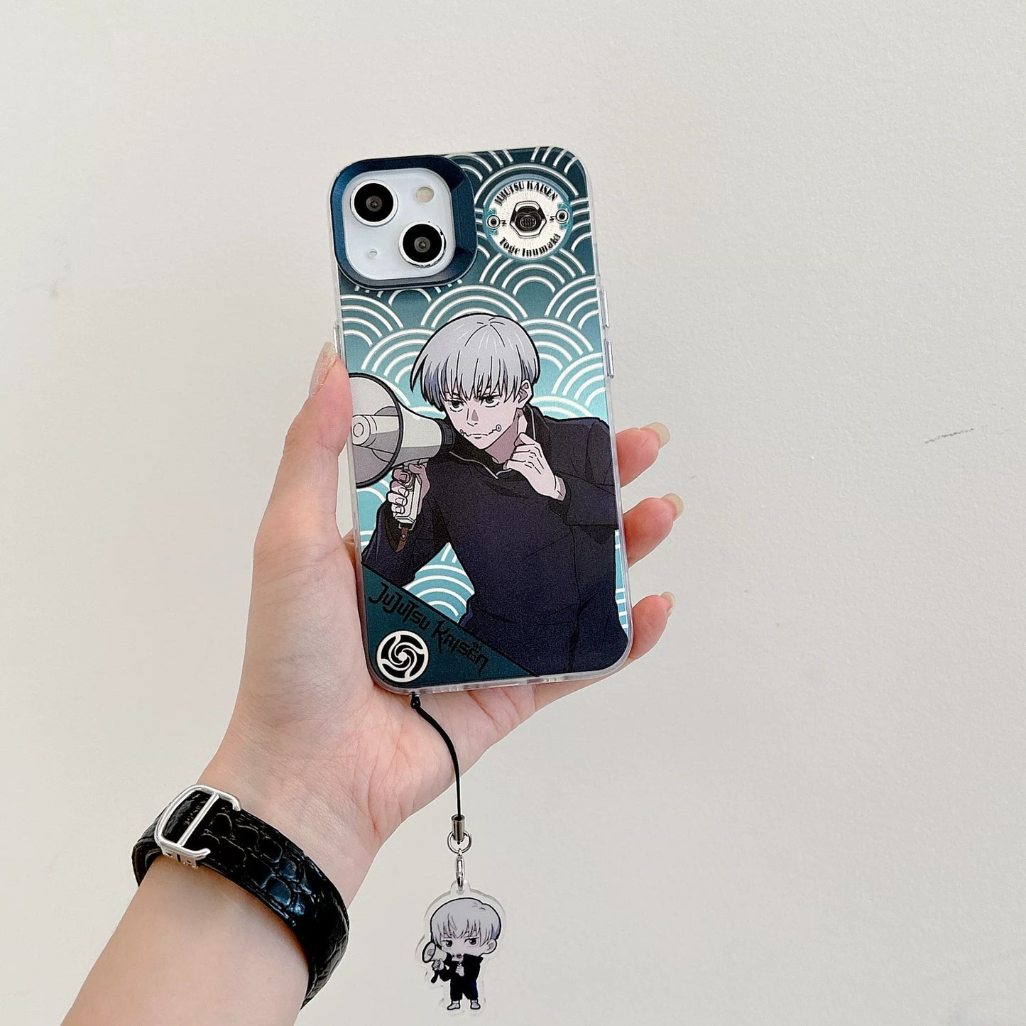 Japanese Anime Jujutsu Kaisen Phone Case with Strap | Inumaki Toge Zenin Maki Todo Aoi Panda - iPhone Case 7 8 PLUS SE2 XS XR X 11 12 13 14 15 16 Pro Promax 12mini 13mini KawaiiGiftLand